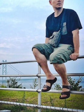「SCOTCH & SODA（スコッチ アンド ソーダ）のアイテム（チノパンツ）」を使った、ShoCkleYさん（メンズ・177cm）の夏コーディネート