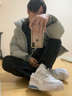 「PUMA」｜「アイテム（ダウンジャケット/コート）」を使った、ﾔﾏﾀﾞさん（メンズ・169cm）の冬コーディネート