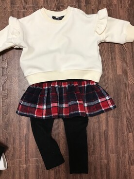 「アイテム（スカート）」を使った、y.m.yさん（レディース・70cm）の秋コーディネート