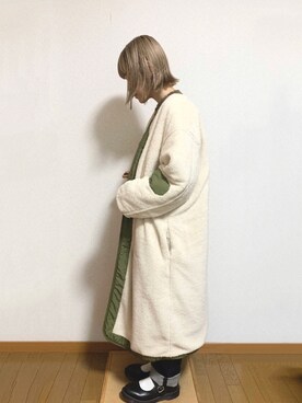 「リバーシブル」｜「アイテム（バレエシューズ）」を使った、misakiさん（レディース・154cm）の秋コーディネート