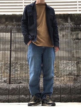 「CORISCO（コリスコ）のアイテム（ジャケット/アウター）」を使った、UNIchiroさん（メンズ・172cm）の春コーディネート