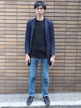 「MK MICHEL KLEIN（エムケーミッシェルクラン）のアイテム（ジャケット/アウター）」を使った、wadatravelerさん（メンズ・175cm）の秋コーディネート