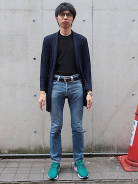 「MK MICHEL KLEIN（エムケーミッシェルクラン）のアイテム（ジャケット/アウター）」を使った、wadatravelerさん（メンズ・172cm）の秋コーディネート
