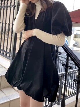 ワンピース ドレスを使った ベルベットワンピース のレディース人気ファッションコーディネート ユーザー その他ユーザー Wear