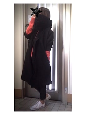 「CONVERSE（コンバース）のconverse（コンバース） ALL STAR OX（オールスターOX）（スニーカー）」を使った、maoさん（レディース・158cm）の冬コーディネート