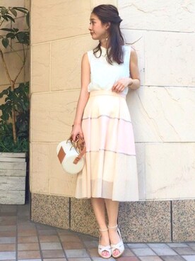 長澤 実果さん（レディース・160cm）の春コーディネート