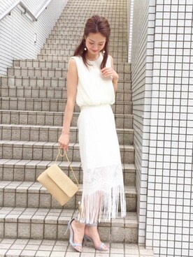 長澤 実果さん（レディース・160cm）の夏コーディネート