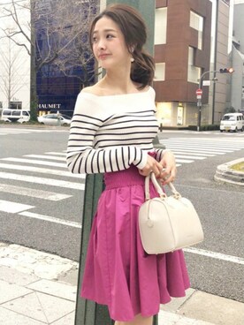 長澤 実果さん（レディース・160cm）の春コーディネート