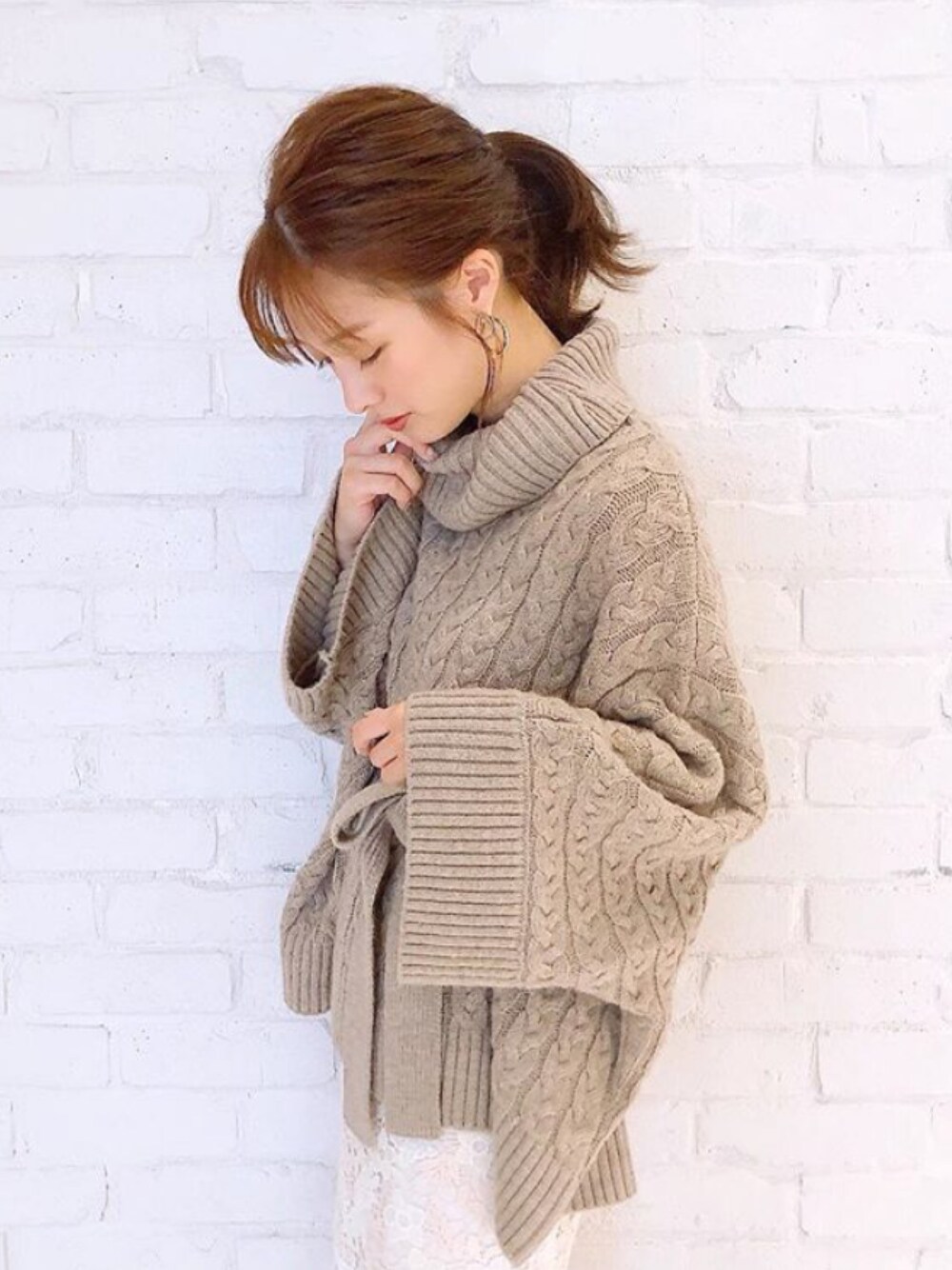 マーキュリーデュオ/ケーブルニットポンチョ MERCURYDUO♥ケーブルニットポンチョ | FLATBAR BLOG