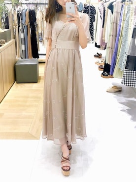 「アイテム（サンダル、その他）」を使った、長澤 実果さん（レディース・160cm）の夏コーディネート