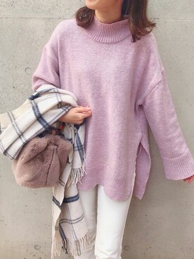 長澤 実果さん（レディース・160cm）の冬コーディネート