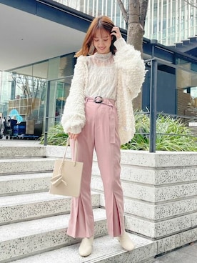 長澤 実果さん（レディース・160cm）の冬コーディネート