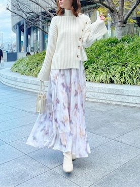 長澤 実果さん（レディース・160cm）の春コーディネート