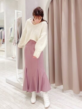 長澤 実果さん（レディース・160cm）の秋コーディネート