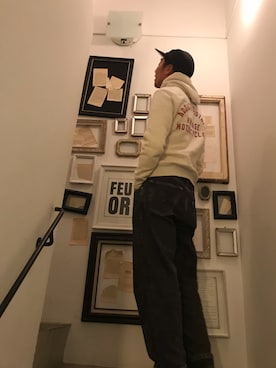 「ADDICT NOIR（アディクトノアー）のアイテム」を使った、まっとさん（メンズ・180cm）の冬コーディネート