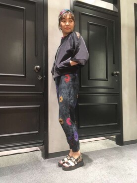 「DIESEL（ディーゼル）のアイテム（つなぎ/オールインワン）」を使った、SHIHO_NOIさん（レディース・162cm）の春コーディネート