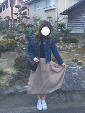 「グアム」｜「アイテム（ジャケット/アウター）」を使った、さくさくぱんださん（レディース・162cm）の春コーディネート