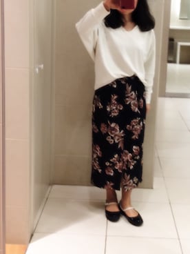 「ドルマンカットソー」｜えむえふさん（レディース・158cm）の春コーディネート