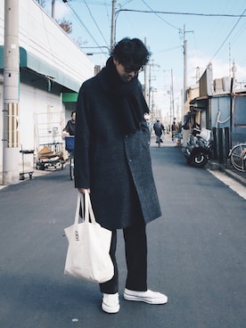 「FORK&SPOON」｜エグチさん（メンズ・175cm）の冬コーディネート