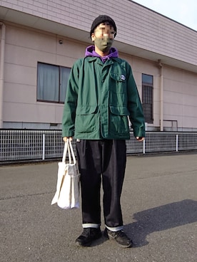 「アイテム（ブルゾン）」を使った、ハシタケさん（メンズ・171cm・40代）の春コーディネート