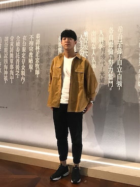 「素T」｜EricZhongさん（メンズ・178cm）の秋コーディネート