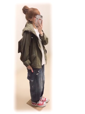 ぷぷこ ༘*さん(レディース・151cm)の春コーディネート