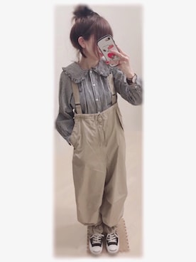 「CONVERSE（コンバース）のCONVERSE コンバース ジャック パーセル / JACK PURCEL（スニーカー）」を使った、ぷぷこ   ༘*﻿さん（レディース・151cm）の夏コーディネート