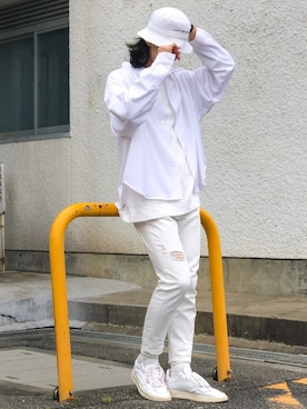 「superNova.（スーパーノヴァ）のアイテム（トップス）」を使った、LEONさん（メンズ・178cm）の春コーディネート