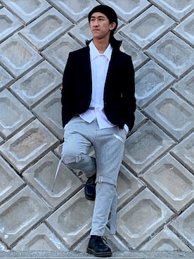 「superNova.（スーパーノヴァ）のアイテム（トップス）」を使った、LEONさん（メンズ・178cm）の春コーディネート