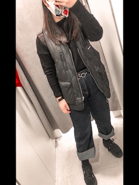 「Hissoのアイテム（その他アウター）」を使った、yingshyさん（レディース・159cm）の春コーディネート
