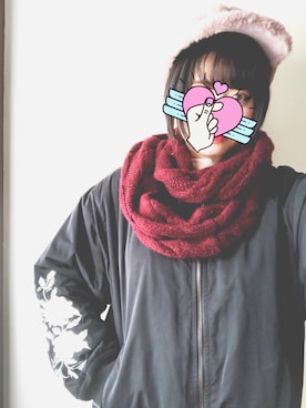 「アイテム（ブルゾン）」を使った、🐯나나🦄さん（レディース・154cm・10代）の冬コーディネート