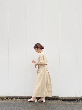 「アイテム（ワンピース/ドレス）」を使った、elmiiさん（レディース・153cm・10代）の夏コーディネート