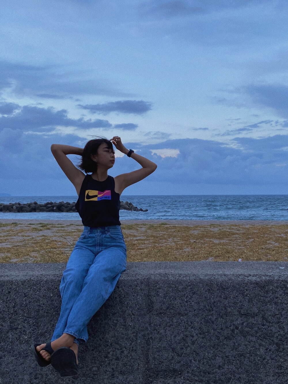 Wakaba Nikeのタンクトップを使ったコーディネート Sciaky