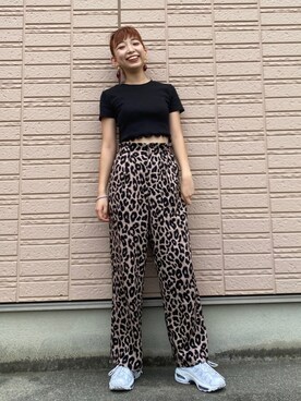 MOUSSY  新品タグ付き♡LEOPARD GATHER パンツ