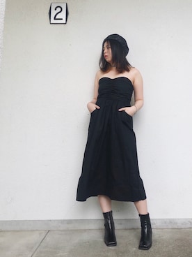 「STYLENANDA（スタイルナンダ）のアイテム（ブーツ）」を使った、Dzung Phuong Nguyenさん（レディース・155cm）の春コーディネート