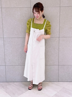 Shiho Moriokaさん（レディース・156cm）の春コーディネート