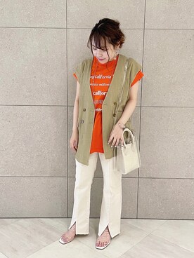 Shiho Moriokaさん(レディース・156cm)の夏コーディネート