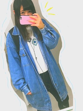 「PAGEBOY（ページボーイ）のアイテム（ニット/セーター、ホワイト系）」を使った、ゆ ずさん（レディース・155cm）の冬コーディネート