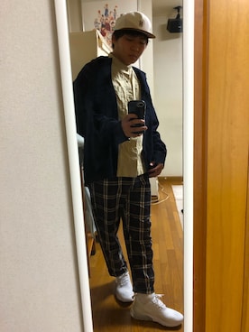 「SOYOUS（ソユーズ）のアイテム（パンツ）」を使った、さくさん（メンズ・173cm）の春コーディネート