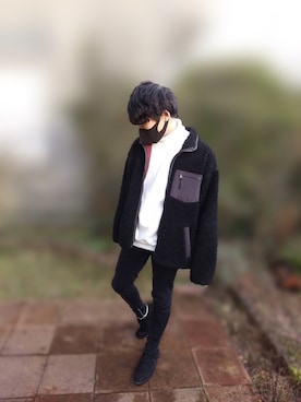 「Confirm（コンファーム）のアイテム（その他アウター）」を使った、tomoさん（メンズ・167cm）の冬コーディネート