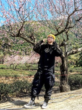 「AES（エーイーエス）のアイテム」を使った、YellowBJさん（メンズ・176cm）の冬コーディネート