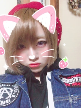 「自撮り」｜はるぽてとさん（レディース・155cm・10代）の冬コーディネート