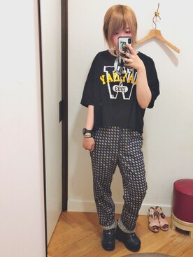 「アイテム（ピアス（両耳用））」を使った、はるぽてとさん（レディース・155cm・20代）の秋コーディネート
