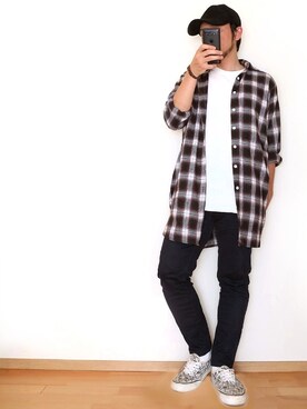「JUNOAH（ジュノア）のアイテム」を使った、 よーへいさん（メンズ・164cm）の春コーディネート