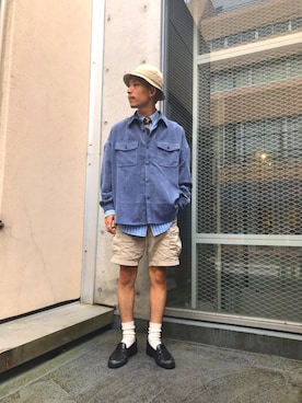 「WEGO（ウィゴー）のアイテム（ミリタリージャケット）」を使った、やなぎさわさん（メンズ・175cm）の秋コーディネート