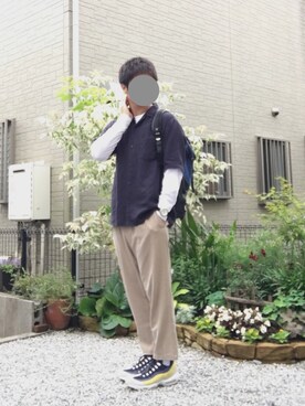 のむさんさん（メンズ・173cm）の夏コーディネート