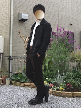 のむさんさん（メンズ・173cm）の秋コーディネート