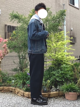 のむさんさん（メンズ・173cm）の春コーディネート