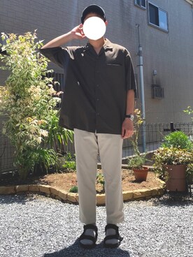 のむさんさん(メンズ・173cm)の夏コーディネート