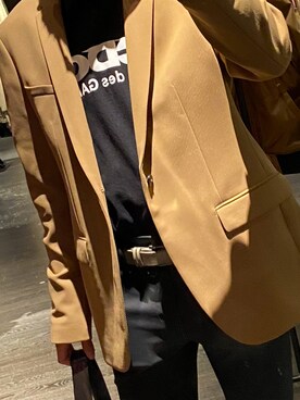 「CDG（シーディージー）のアイテム（ジャケット/アウター）」を使った、yurtonさん（メンズ・170cm）の春コーディネート
